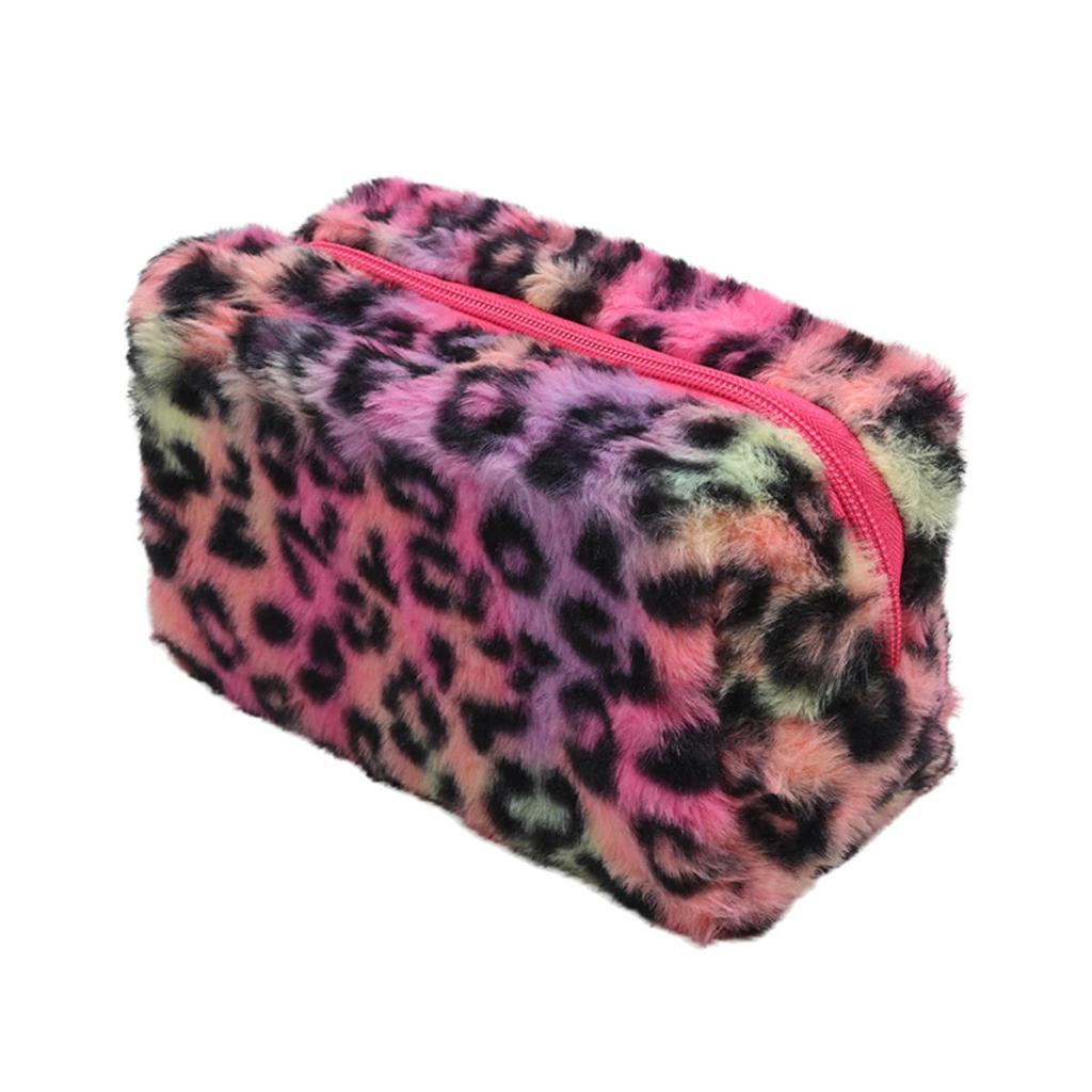 Leopard Makeup Bags for Women Soft Travel Cosmetic Bag Organizer Case Lady Girls Make Up Case Necessaries Handbags Case