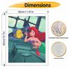 Disney Little Mermaid Flounder DIY Oil Painting Art Painting Kit Home Wall Decor Handmade Gift For Room Bedroom Wall Art Decor Set
