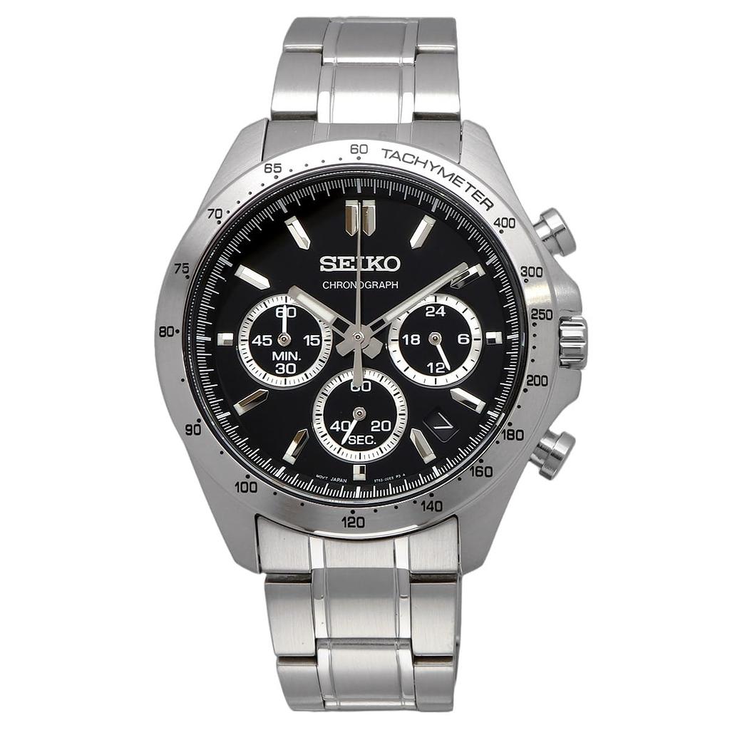 SEIKO Second Chronograph Quartz Watch SBTR013 Black [Seiko] 1/5 Мужские []