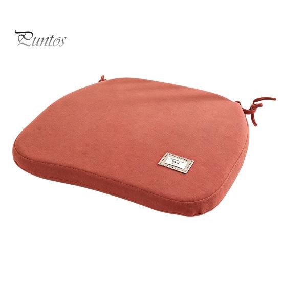Solid Color Chair Pad for Home Memory Foam Cushion, Thickened Dining with Straps, Supportive Non-Slip Backing, Washable Seat Cushion Autumn