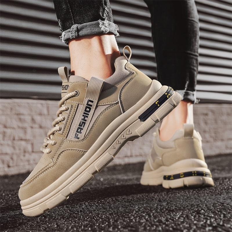 Autumn and Winter Low-top Shoes Martin Leather Boots Fashion Overalls Boots Men's Shoes Casual Locomotive Labor Insurance Shoes