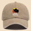 Charming CatDaddy Print Baseball Cap  PAPA Vintage Curved Brim Dad Hat Unisex AllSeason Wear Adjustable Size Fits Most T