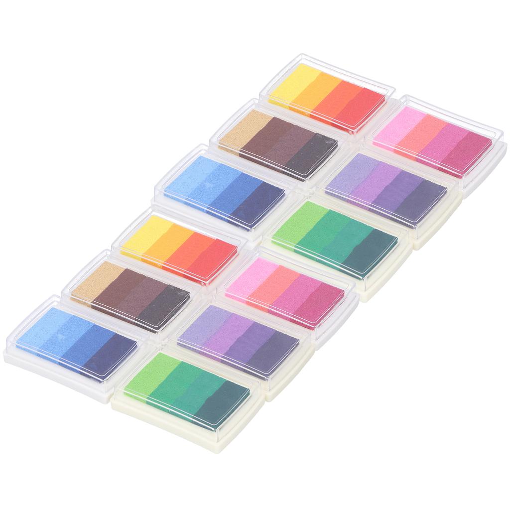 12 шт. 4 цвета градиентные чернильные подушечки набор красочные поделки для открыток подарочные подушечки для штампов