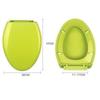 Colored Toilet Cover General Thickened Top Toilet Cover Slow Drop Old-fashioned Toilet Cover PP Cover O U V Type Accessories
