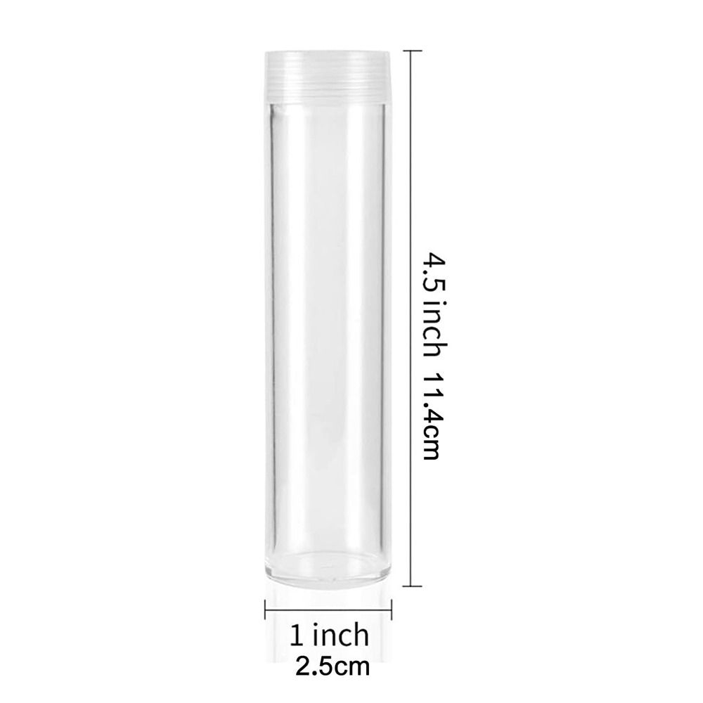 Пластиковая трубка для монет, пылезащитная коробка для хранения монет, портативная памятная монета, защита для дома