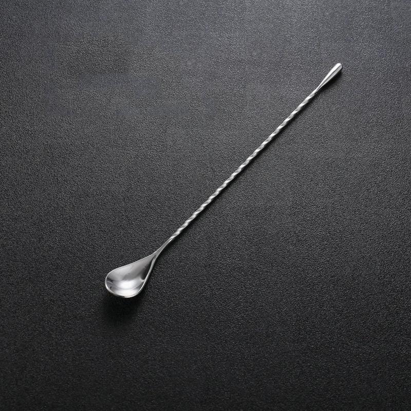 Длинная ручка для перемешивания коктейлей Барменская палочка для смешивания Ложка из нержавеющей стали Набор для бармена Аксессуары для виски Шейкер для барной кухни