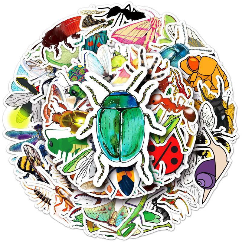 50Pc Animal Insect Cartoon Stickers Vtuber Luggage Stickers Mug Stickers Notebook Decoration Stickers