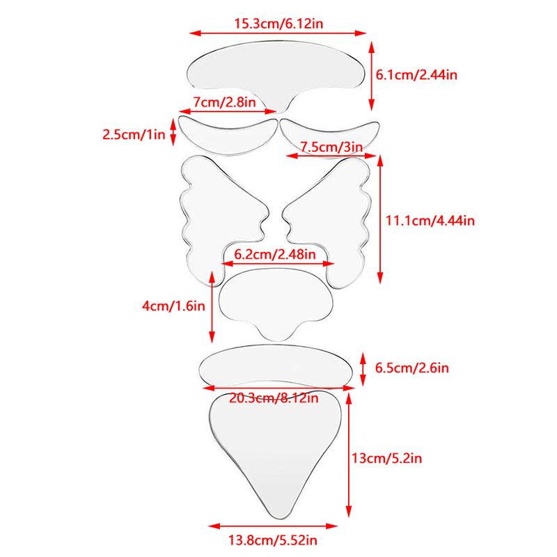 8 шт. многоразовые силиконовые пластыри силиконовые наклейки для удаления морщин лицо лоб шея глаза наклейки подушечки грудь пластыри уход за кожей