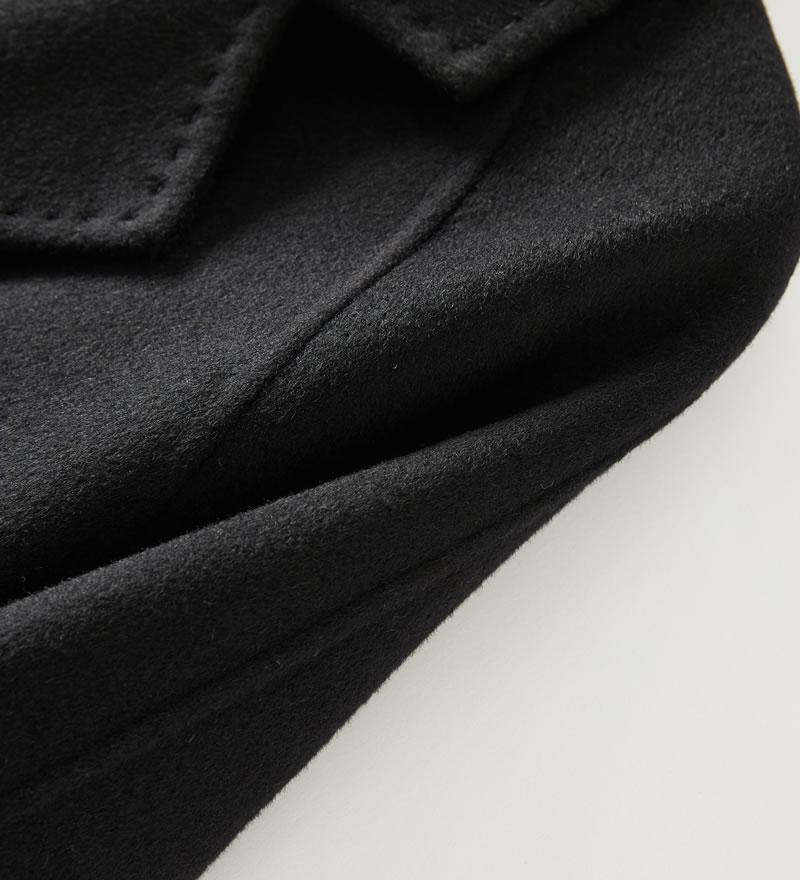 Женское пальто из 100% шерсти TIDENOVEL Осеннее шерстяное длинное пальто Ручной работы Пальто-бушлат Зимняя теплая кашемировая длинная куртка