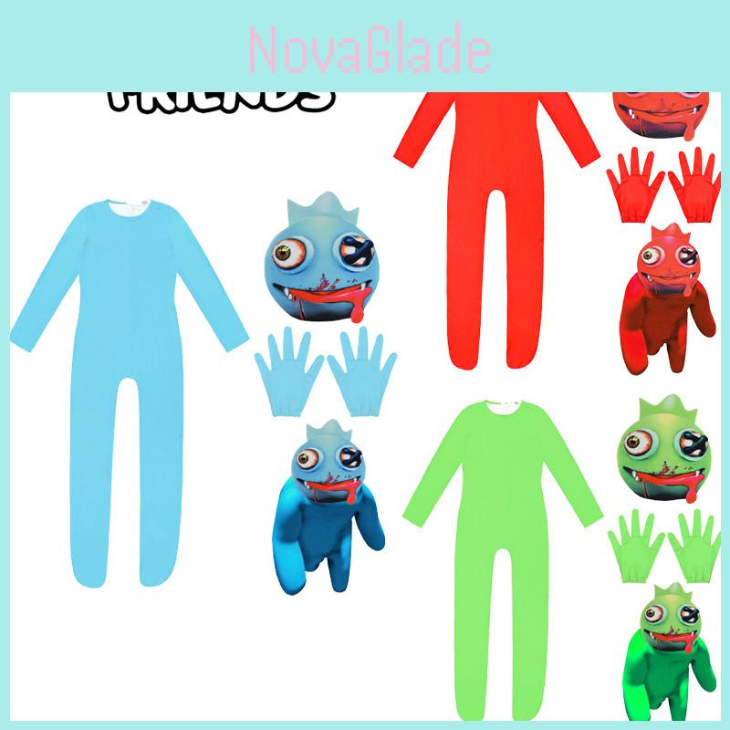 Дышащий комбинезон-маска Roblox Rainbow Friends для косплея, костюм для детей