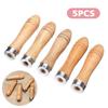 Strong Metal Collar Wooden File Handle 5pcs Portable