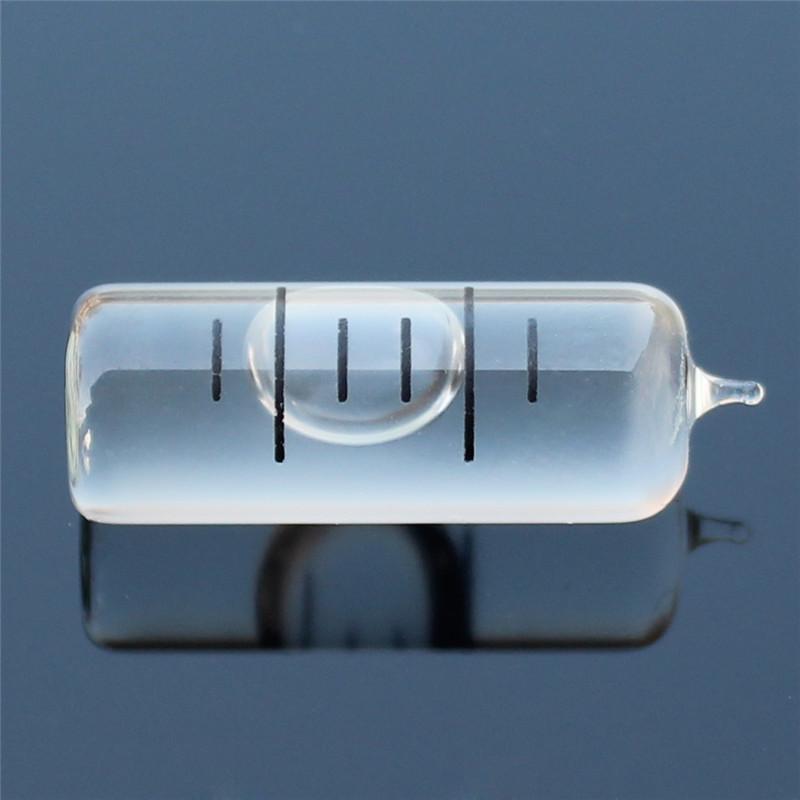 Высокоточный военный стеклянный горизонтальный пузырьковый трубчатый спиртовой уровень с высоким боросиликатным пузырем диаметром 7,5 мм