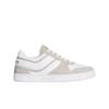 Trainer Low Lace-up Sneakers In Suede Calfskin Calfskin Light Beige Optic White