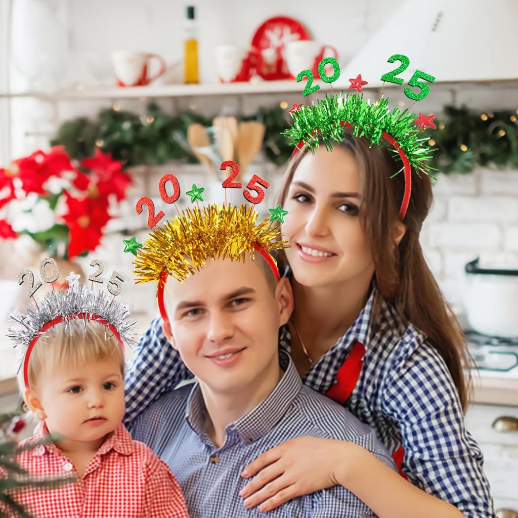 Christmas Headbands For Adults Photography Hairband 5 Pieces Christmas Hairband For Family Gathering Party Decor Bar Mall