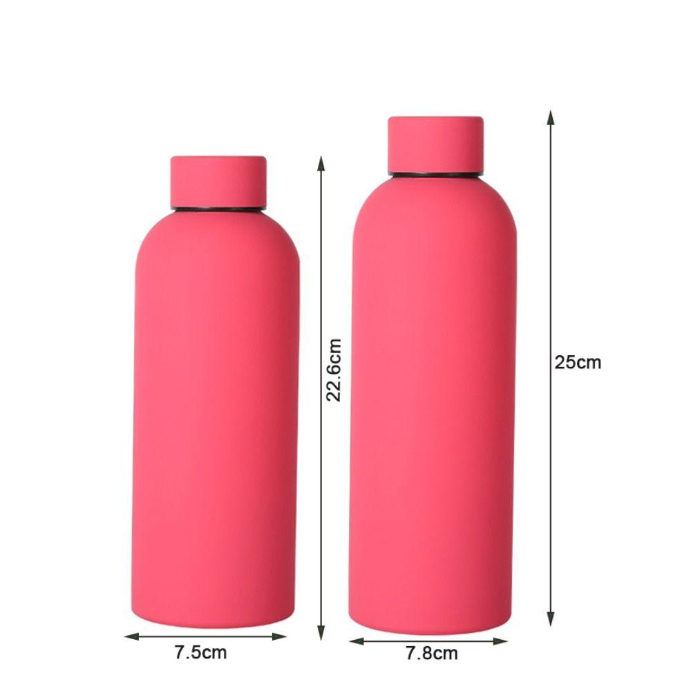 Leak-proof Insulated Water Bottle Stainless Steel Frosted Vacuum Flask Small Mouth Insulated Cup