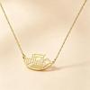 Stainless Steel Gold Color Beit HaMikdash Necklace Jerusalem Holy Temple Necklaces Women Jewish Jewelry Gift