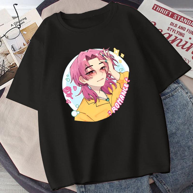 KPop Demon Hunters Child T-shirt Anime Character Print Short Sleeve Tees Girls' Summer Casual Tops Kids Birthday Gifts