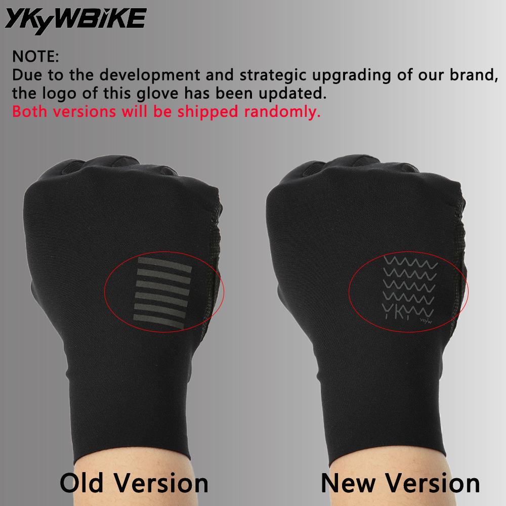 YKYW Black White Full Finger Cycling Gloves Breathable Men Bicycle Goves Touch Screen Sports Gloves MTB Bike Shockproof Gloves