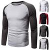 New Casual Fashion Streetwear Long Sleeve T-shirt Men Woman Fitness Raglan Sleeves Tee Shirt Male Tops Spring Autumn Clothing