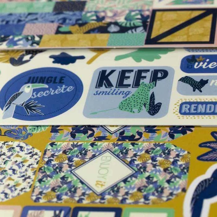 Kit de scrapbooking - Toga - Jungle Vibes - 300 pcs - Multicolore - Mixte