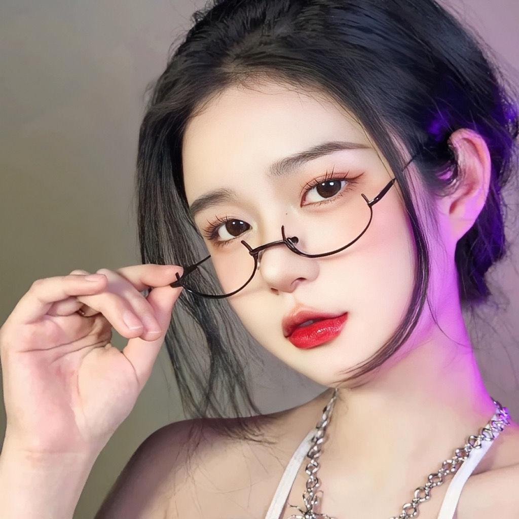 Японские нижние полуоправы очков женские милые декоративные оправы Imperial Sister Pure Desire Wind полуоправы очков без линз