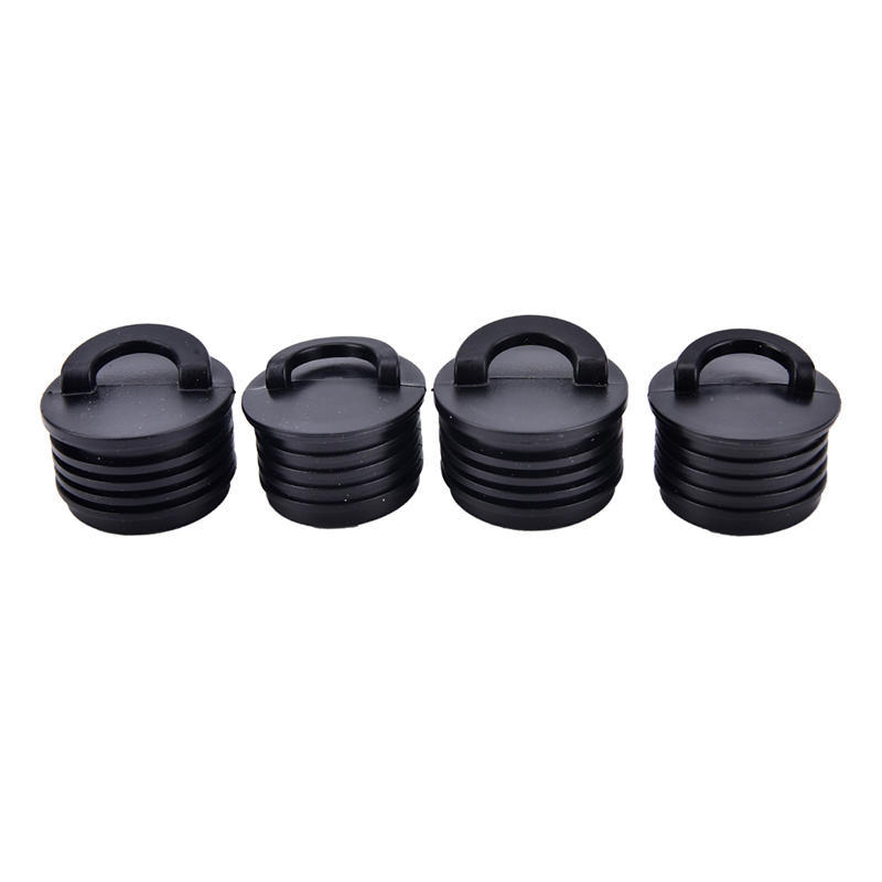 4Pcs Durable Rubber Kayak Marine Boat Scupper Stopper Drain Holes Plugs