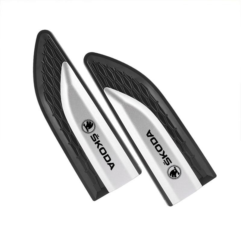 WDQM1 Car Body Fender Modified Side Decoration Stickers Emblem For Skoda octavia 2 a7 a5 rapid fabia yeti superb SCALA Car Accessories
