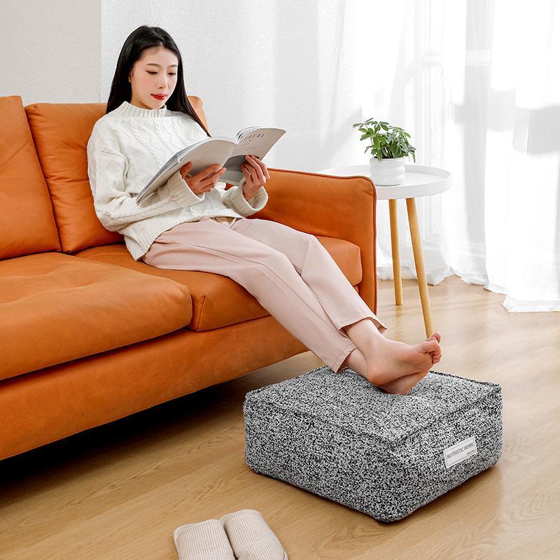 Unstuffed Japanese Style Futon Lazy Floor Seat Cushion Cover Pouf Cover Meditation Yoga Cushion Home Bedroom Decor Floor Tatami