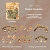 Journamm 12 PCS Lantern Theme PET Stickers Shell Light DIY Scrapbooking Collage Stationery Decor Junk Journal Aesthetics Sticker