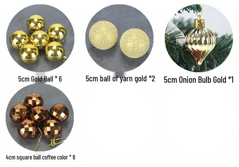 60cm Desktop Christmas Tree Set with Ornaments - DIY Holiday Decoration and Gift