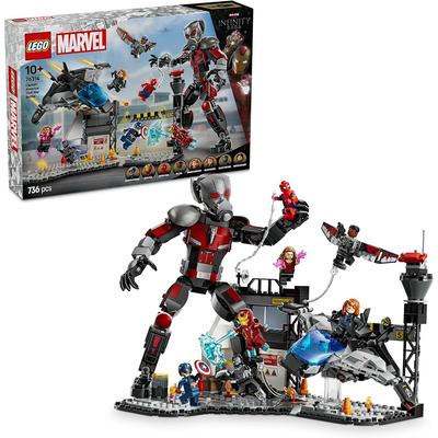 Конструктор LEGO Marvel Гражданская война Капитан Америка Боевой набор для детей 10-12 лет Строительные блоки