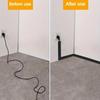 Self-Adhesive PVC Cord Protector Roll - Floor & Wall Cable Cover Wire Safety Management For Home And Office