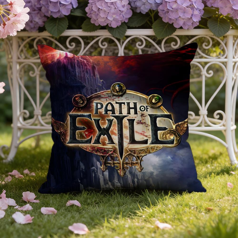 Игровой Path of Exile Наволочка для дома и автомобиля Двухсторонний чехол на подушку: Двусторонняя конструкция для максимального комфорта