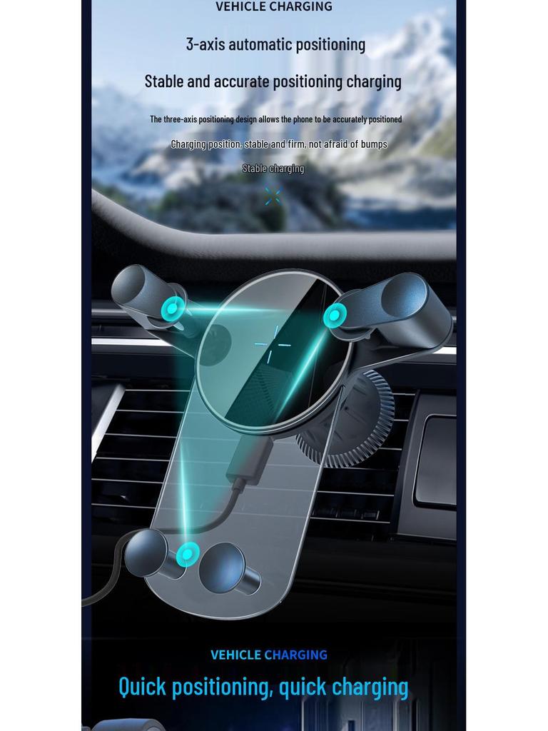 15W Wireless Car Phone Charger & Holder