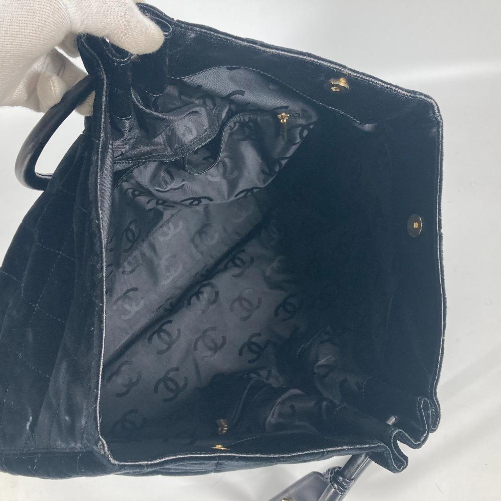 CHANEL Matelasse Quilted Round handle Leather handle Bag Tote Bag CC Hand Bag