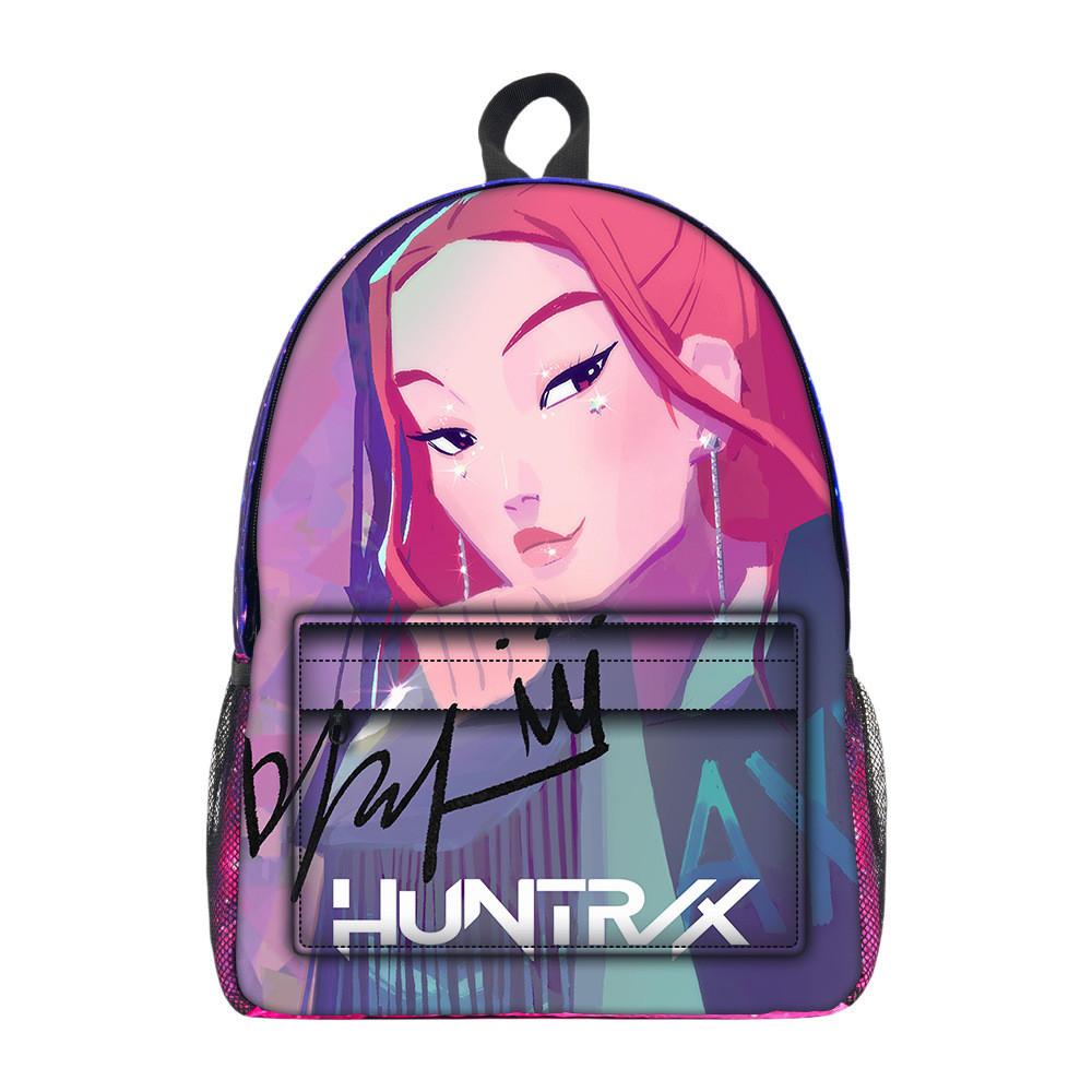 Kpop Demon Hunters Мультяшный Рисунок Оксфордская Ткань Студенческий Рюкзак