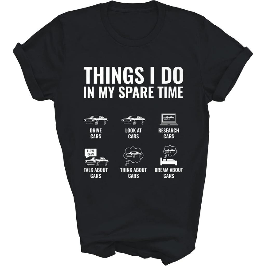 Lunar Zone Things I Do in My Spare Time Funny Car Enthusiast Car Guy Unisex Shirt Gift Women Men