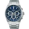 Мужские часы Seiko Selection SBTR033 Синий циферблат Кварцевые Секундомер Календарь Дата Нержавеющая сталь