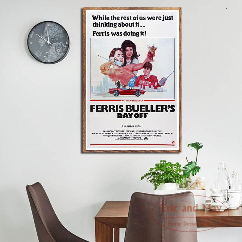 Ferris Bueller's Day Off Movie Classic Art Painting Vintage Canvas Poster Wall Home Decor
