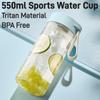 550ml Portable Water Bottle with Filter - Tritan Material Without BPA Sports Water Cup, for Fitness, and Outdoor Activities