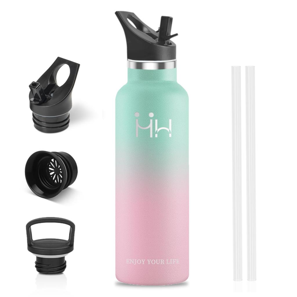 Vidory Вода Нержавеющая сталь Вакуумная Термо Спорт Газированная Легко положить Лед Соломинка Широкое Легко Легко Легко Идеально для Открытого воздуха Горы Каждый день