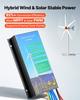 800W 12V Wind Turbine Generator, 5-Blade Wind Turbine Kit with Wind & Solar Hybrid Controller, Efficient 3-Phase AC Permanent Wind Power Generator for