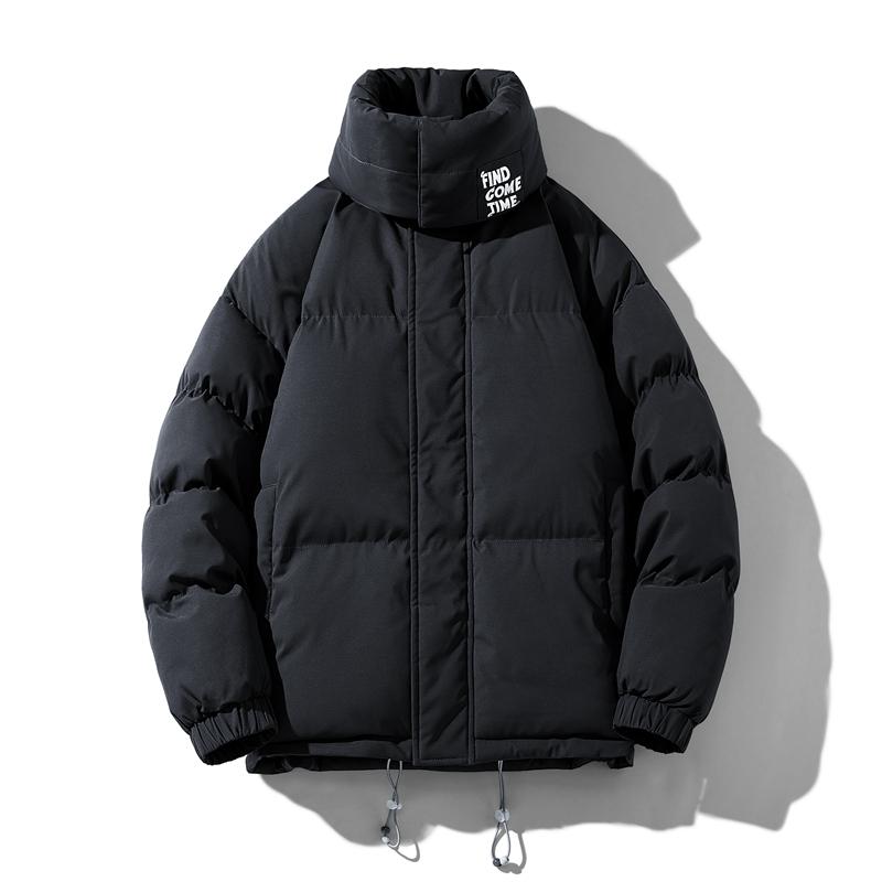 Мужская зимняя длинная модная брендовая куртка с хлопковой подкладкой, модная повседневная кашемировая куртка больших размеров с хлопковой подкладкой