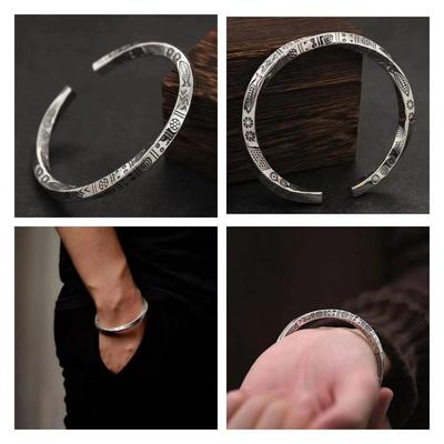 Открытие Дизайн Twist Armband Cuff Открытый Браслет Серебряный Цвет Рыба Рукав Браслет Унисекс