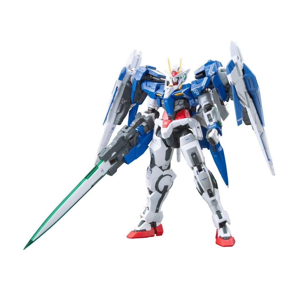 BANDAI SPIRITS RG Mobile Suit Gundam 00 00 Raiser Scale Plastic Model GN-0000+GNR-010 1/144 Color-coded