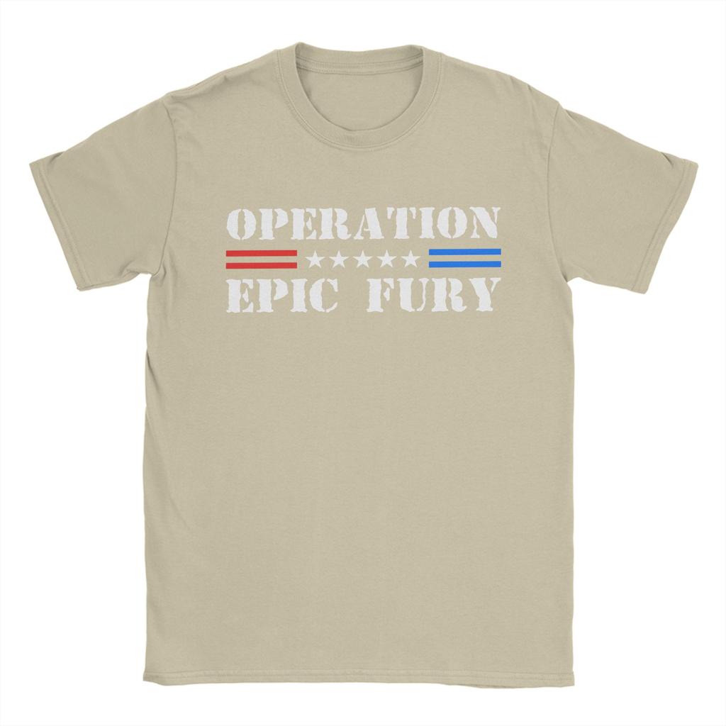 Unisex Operation Epic Fury 2026 T Shirts Cotton Clothes Crazy Short Sleeve Crewneck Tees New Arrival TShirt