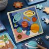 1PC Space Planet-Themed Educational Puzzle Board, Early Childhood Learning Toy for Focus and Interest Development