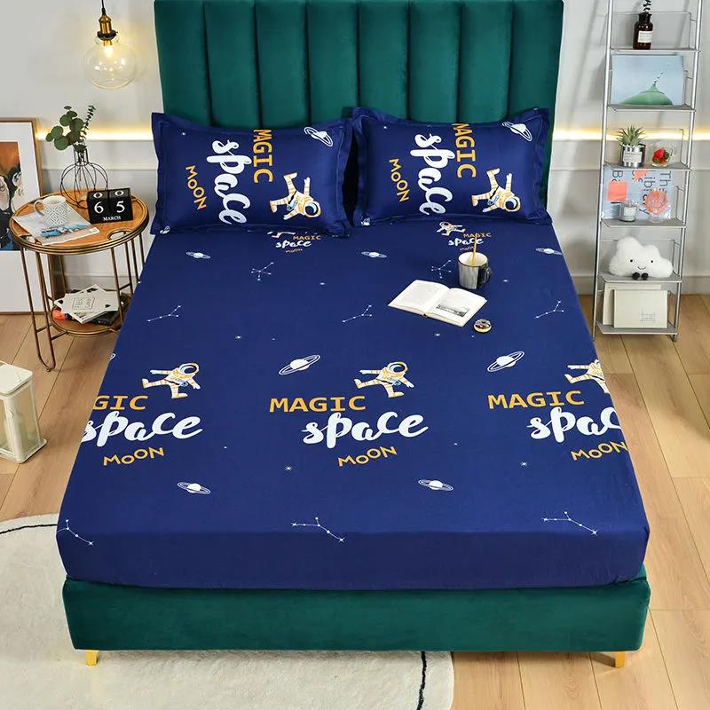 Утолщенный наматрасник из чистого хлопка с начесом, дышащий двойной приятный для кожи пылезащитный чехол 180*200