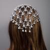 Корона для бар-мицвы Сетка Ободок для волос Стразы Тиары невесты Жемчужный Ободок для волос принцессы Свадьба