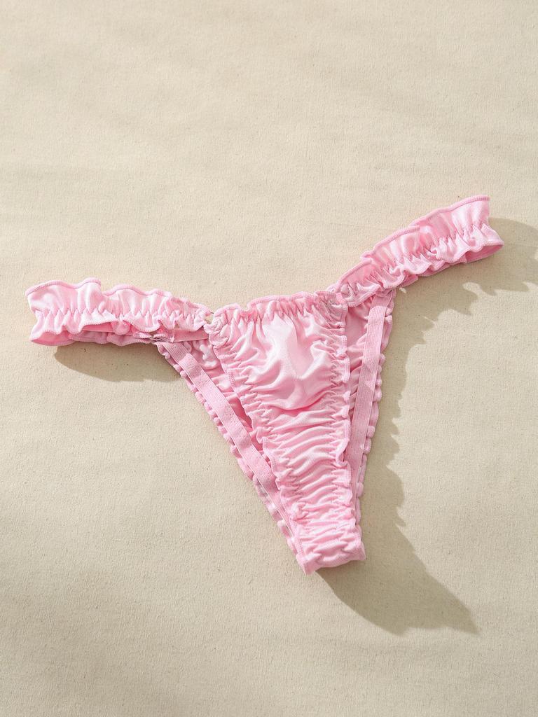 Women's European & American High-Elastic Lace Thongs - Sexy, Fun, Frilly T-Back Panties